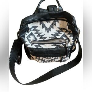 Jen and co convertible leather backpack